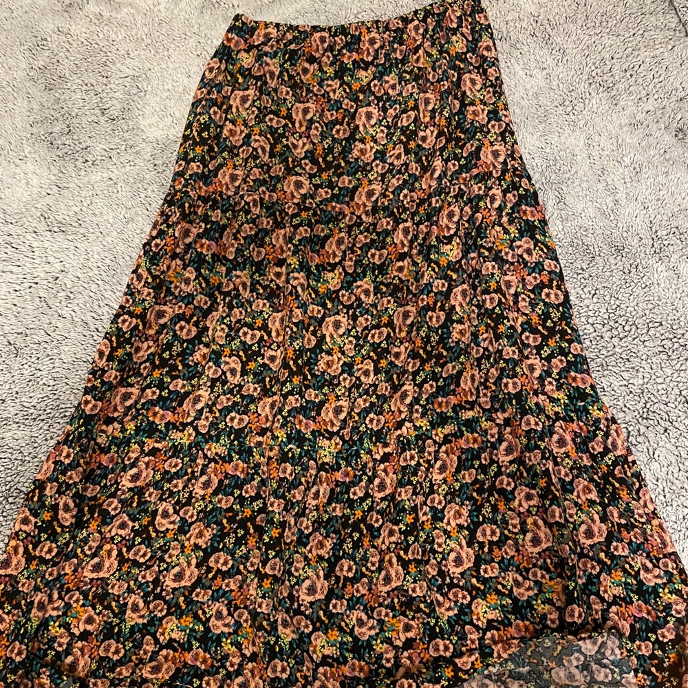 Floral maxi skirt